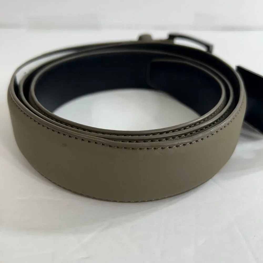 Alfani Rubberized Faux Leather‎ Belt Mens XL 42-44 Taupe